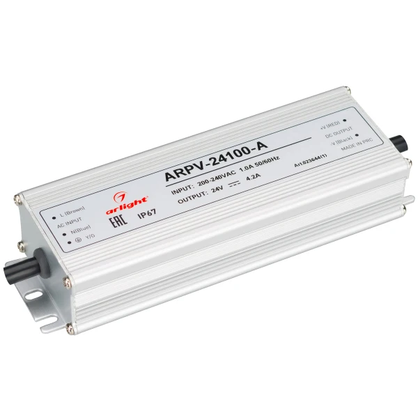 Блок питания ARPV-24100-A (24V 4.2A 100W) ( IP67 Металл 3 года) | Лампы и освещение