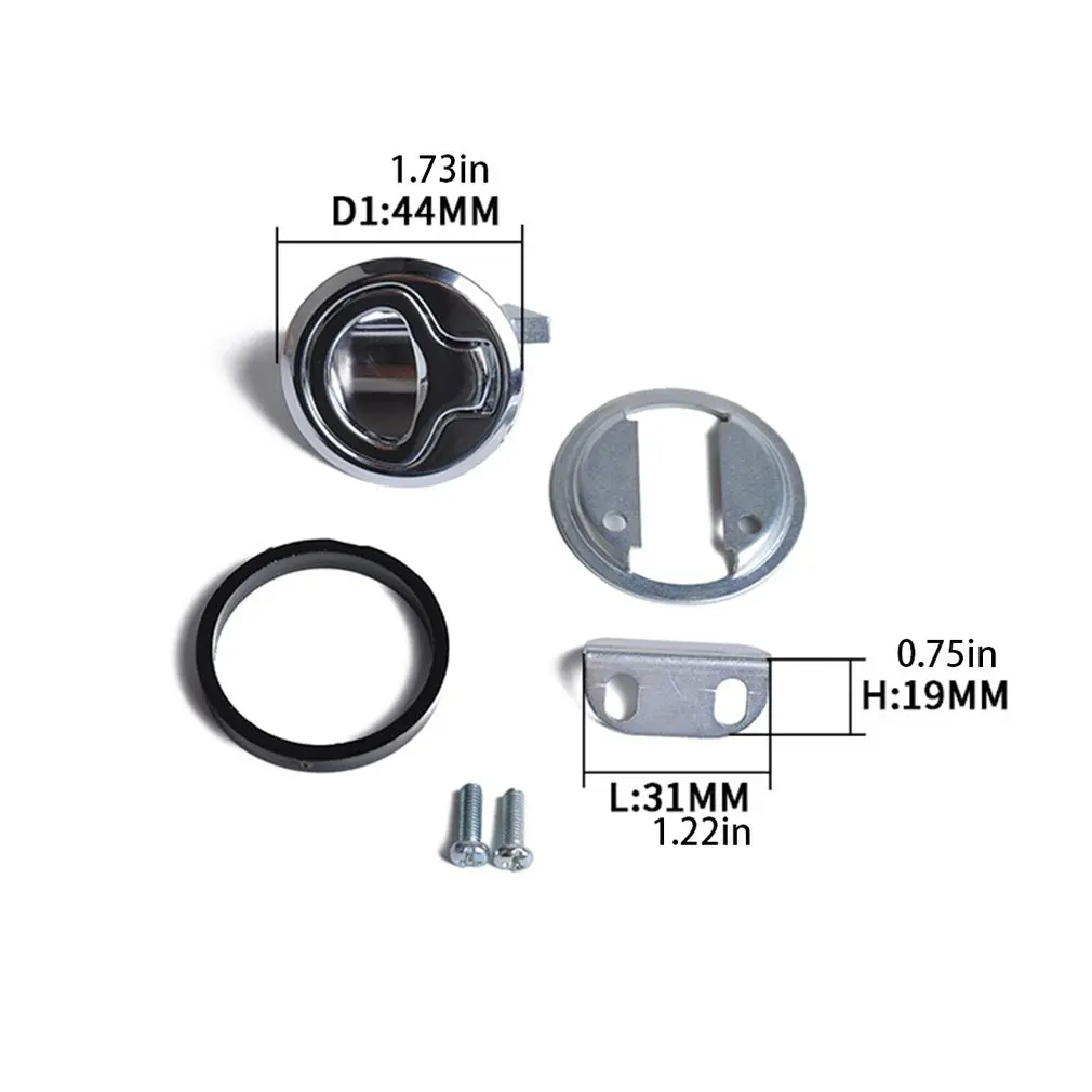Stainless Steel Trailer Tool Box Lock Car Stainless Steel Door Lock In-line Lock Plane Lock Inline Flat Lock