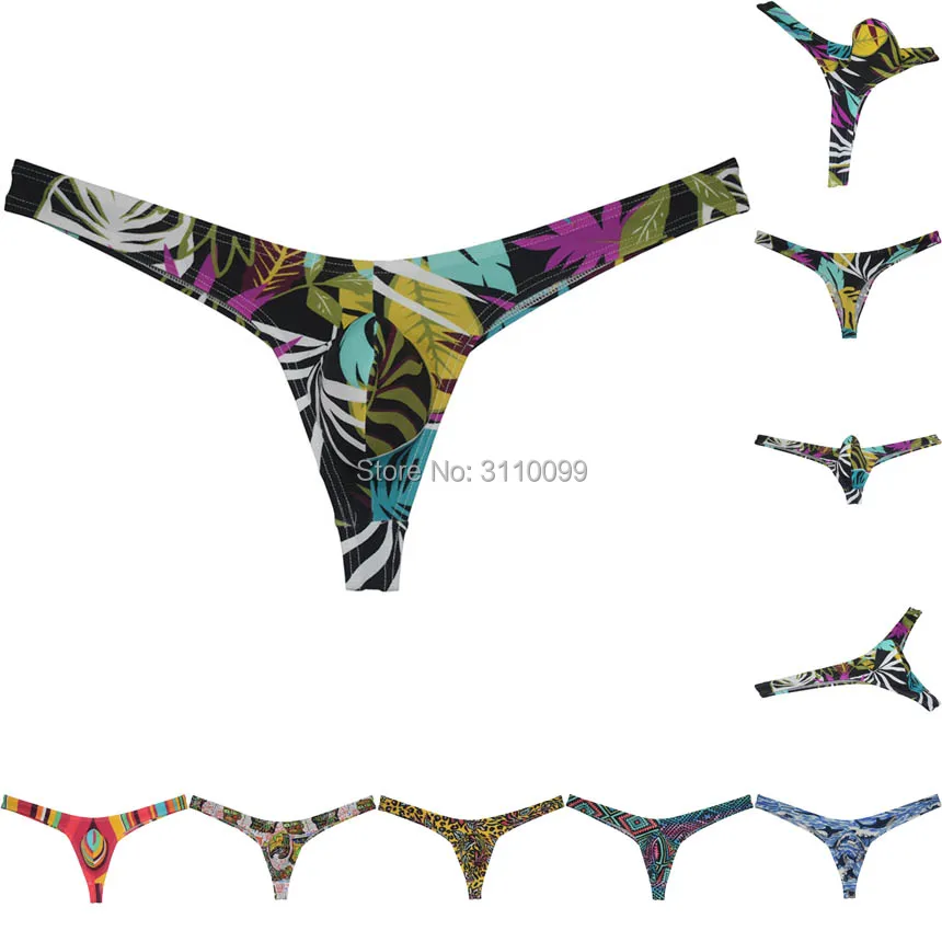 Men's Bikini Thong Underwear Contour Pouch Sports T-Back Posing G-string |