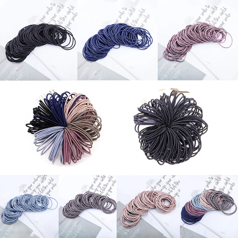 

50pcs/Set Rubber Scrunchy Elastic Hair Bands Headband Women Hair Accessories