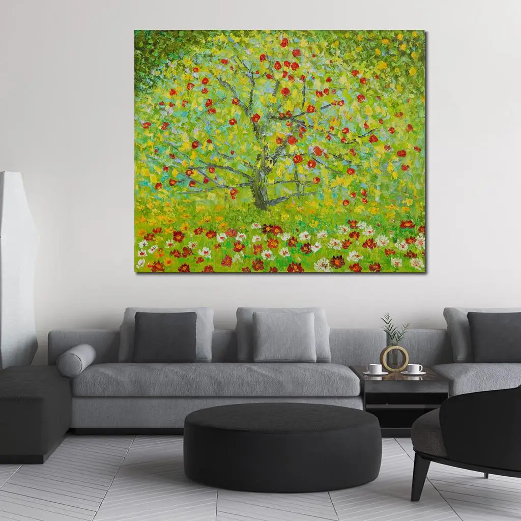 Apple Tree  by Gustav Klimt  20"x20" Canvas Art Print 