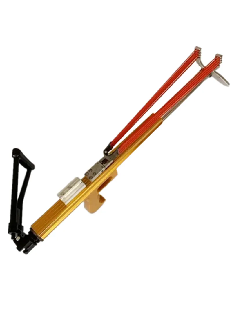 

2019 New Semi Automatic Slingshot Hunting Fishing Bow Powerful Catapult Launch Steel Ball Ammo Arrow Continuous Shooting