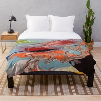 

Drop Shipping Printed Throw Blanket Sherpa Fleece Soft Blanket Flannel Rug Home Decoration For Bed Psychedelica 7