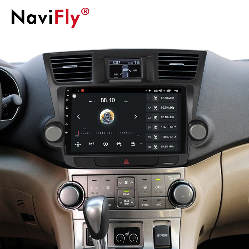 6G + 128G QLED 5G WIFI Android 10 для Toyota Highlander XU40 2007 2008 2009 2010 2011 - 2013 автомобильное радио