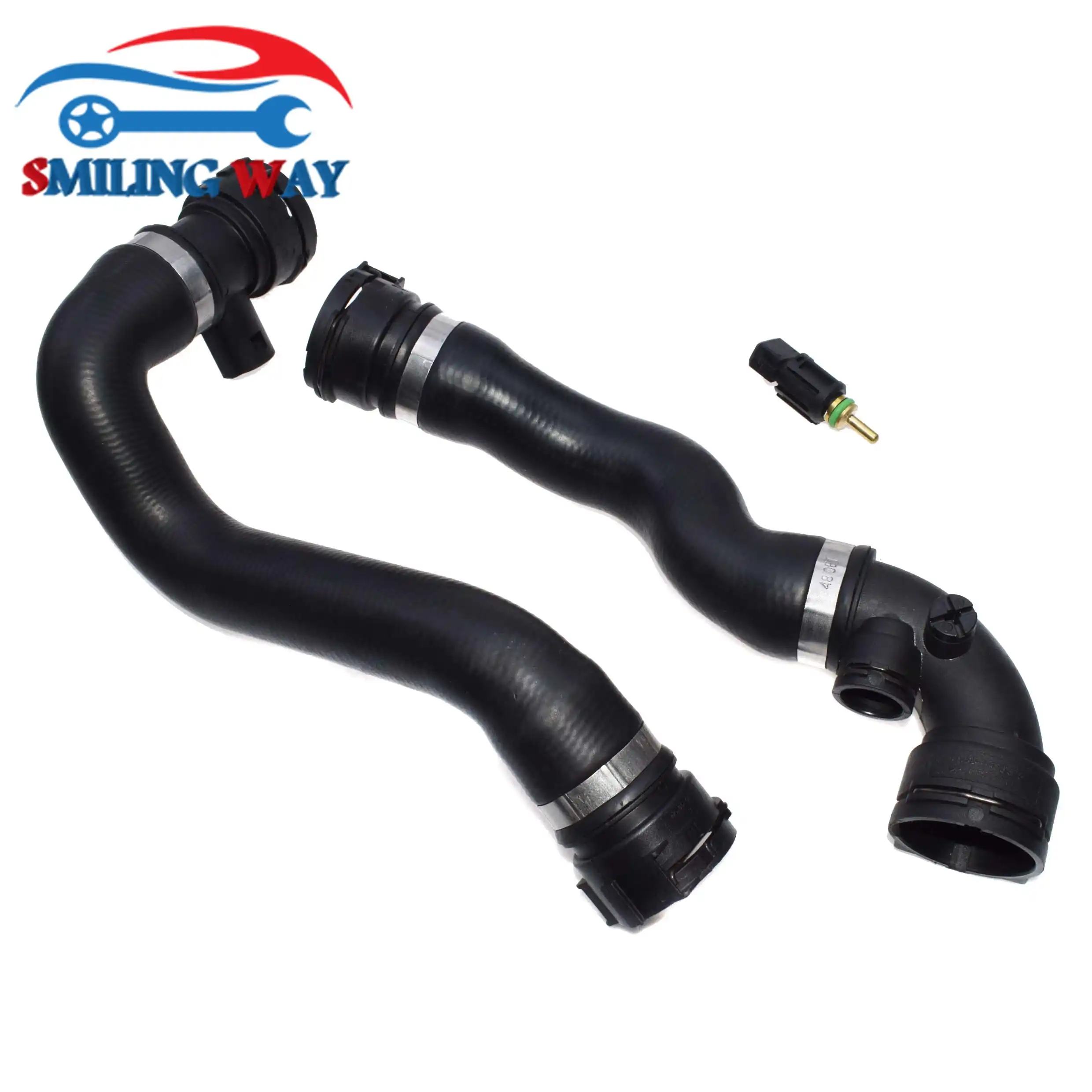 Upper & Lower Radiator to Thermostat Housing Hose Pipe & Temperature