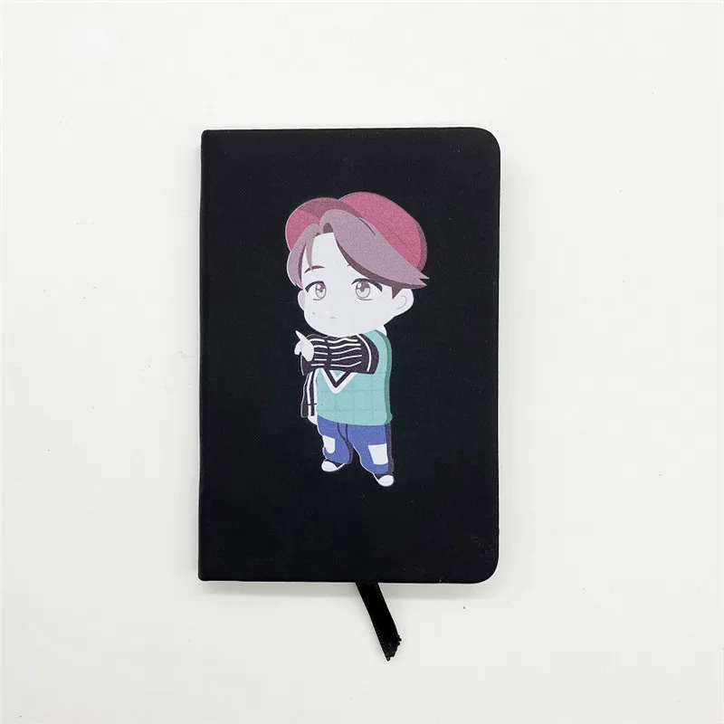 Kpop Bangtan мальчики JK ПУ блокнот пустой рисунок ежедневный еженедельник планировщик программа книга управление временем школьные принадлежности Канцтовары 9*14 см