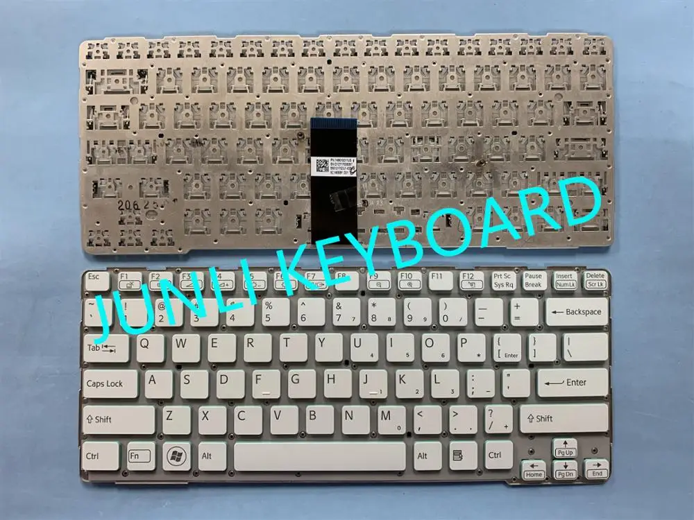 JUNLI KEYBOARD For Original Sony Vaio SVE14A 149010211US 9Z.N6BBF.001 US Wihte Without Frame Laptop Keyboard | Компьютеры и офис