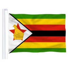 DFLIVE Зимбабве страна флаг 3х5 футов из полиэстера с Fly 90x150 см Зимбабве ZW Национальный Баннер