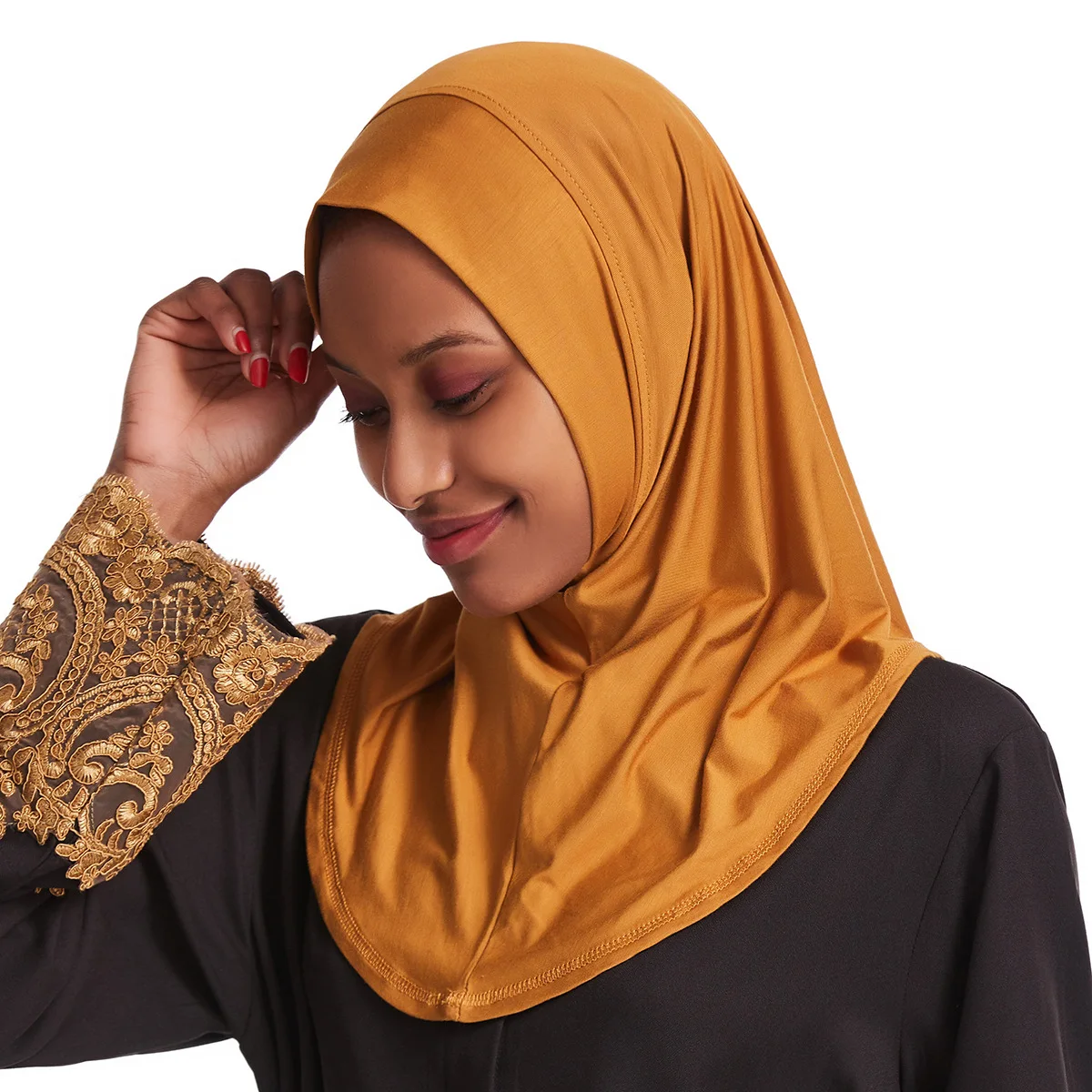 

One Piece Amira Muslim Women Hijab Instant Headscarf Turban Islamic Prayer Hijabs Scarf Ready To Wear Shawl Wrap Headwear Niqab