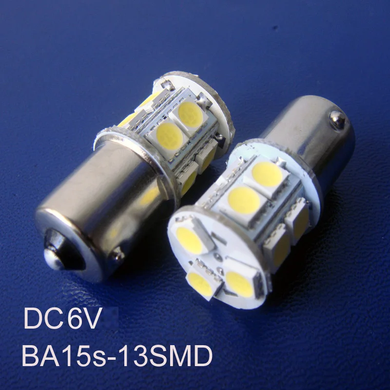 Высококачественная Светодиодная лампа 5050 DC 6V BA15s BAU15s PY21W P21W R5W R10W 1141 1056 1156 5007 5008