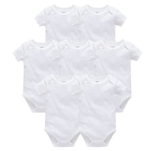 7HY2209 Honeyzone/Одежда для новорожденных; однотонное боди белого и черного цвета; Bebe; летний Мягкий комбинезон с короткими рукавами для маленьких мальчиков и девочек - Цвет: 7HY2209