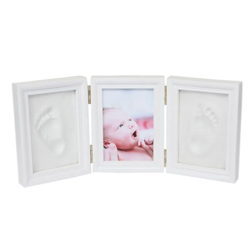 Tanie Dla dzieci dla dłoni i stóp druku ręce stopy formierka ramka na zdjęcia dla dzieci z pokrywą linii papilarnych błoto zestaw wzrostu dziecka pamiątkowy prezent