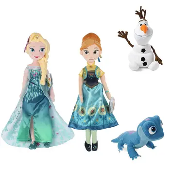 

Frozen 2 Snow Queen Princess Anna Elsa Plush Doll 2020 NEW Fire Lizard 2 Fever Fire Elves Snowman Olaf Plush Doll For Kid