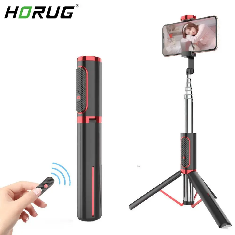HORUG 3 в 1 селфи палка Bluetooth для iPhone Android huawei Xiaomi селфи палка Штатив универсальный выдвижной складной штатив