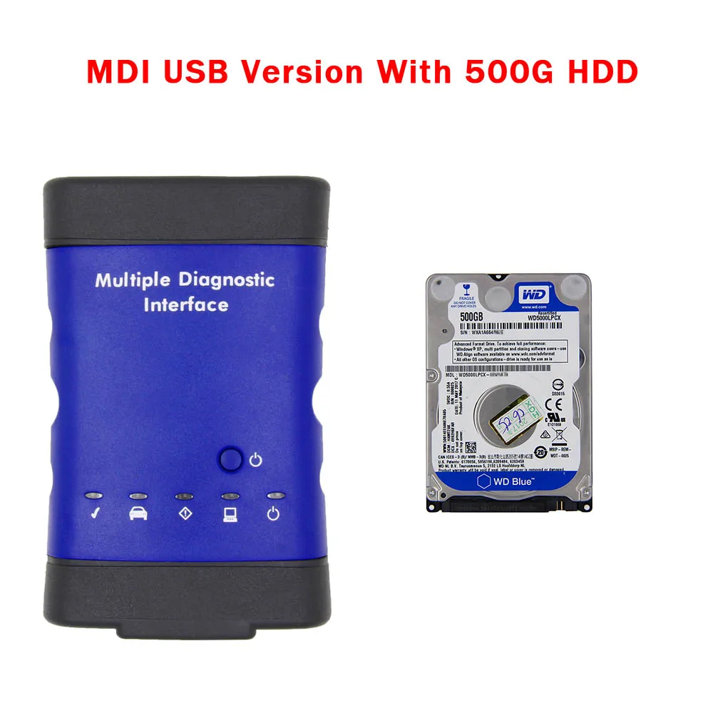Для GM MDI с HDD 500G V2019.04 несколько OBD OBD2 wifi сканер автомобильный диагностический инструмент MDI Wi-Fi USB интерфейс многоязычный - Цвет: USB with Software