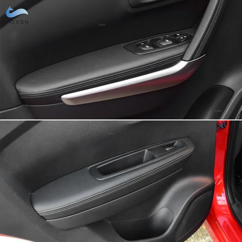 

4 шт., наклейки на панель подлокотника для интерьера автомобиля Renault Kadjar 2016 2017 2018