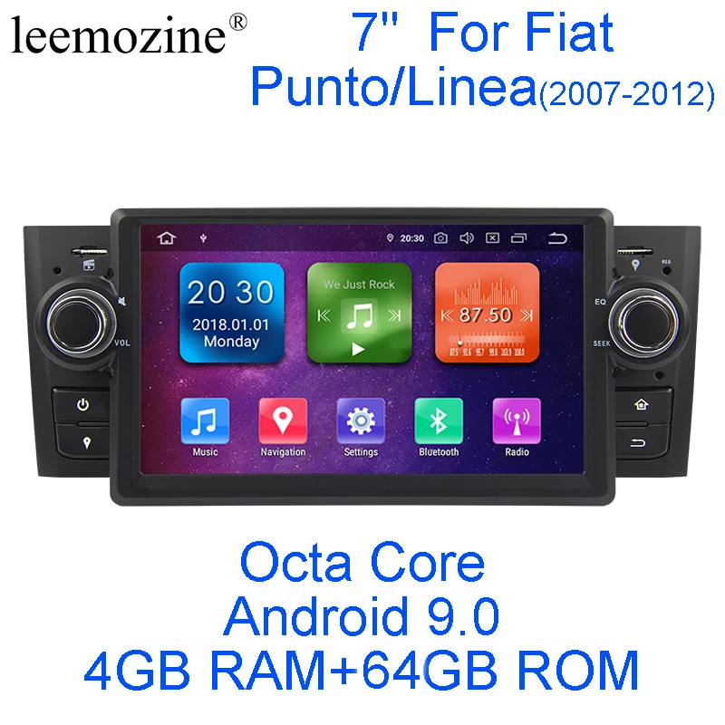 Android 8,0 Octa Core 4G RAM 32G ROM gps навигации 7 "DVD мультимедиа для Fiat Grande Punto/Linea 2007 -12 с радио/BT/RDS