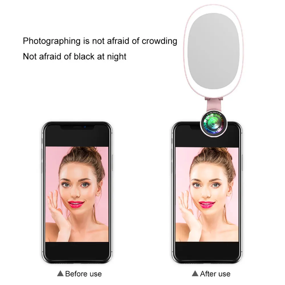 

LED Light Mobile Phone Lens for Phone Supplementary Lighting Night Darkness Selfie Enhancing Fill Light