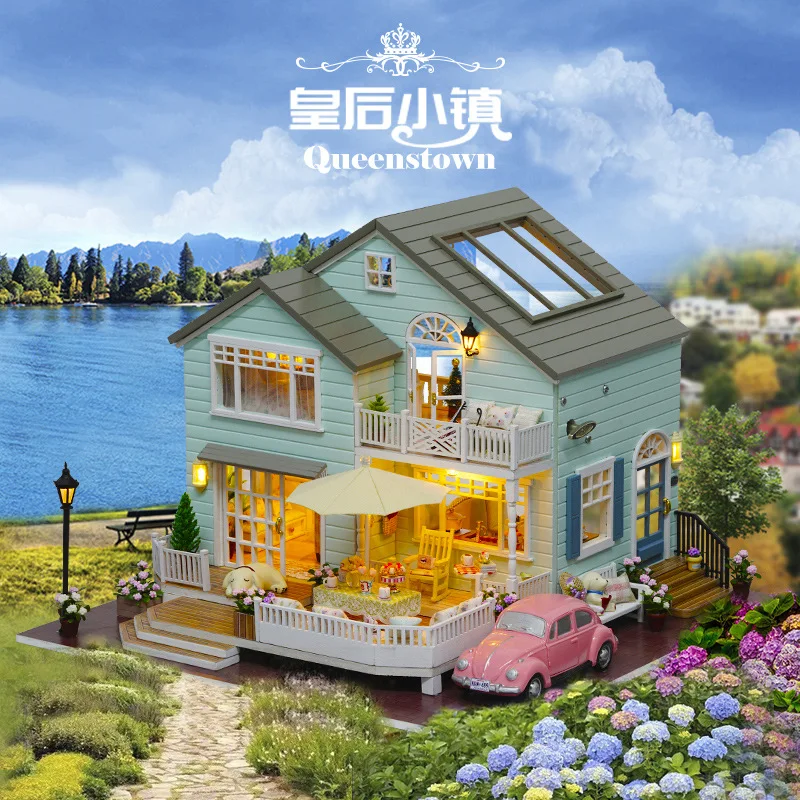

DIY Hut Assembled Handmade Model House for Making Adult Princess Super Hard Large House