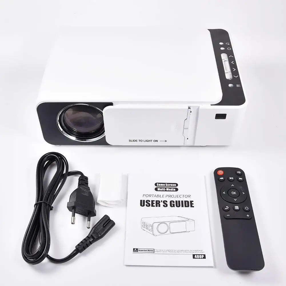 T5 мини ЖК светодиодный проектор 2600 люмен 4K 3D 1080P HD лучший домашний проектор беспроводной синхронизация Дисплей для IPhone/Android телефона
