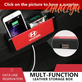 

Car Organizer Container Phone Holder Stand Car Storage Box For logo i20 i30 i35 iX35