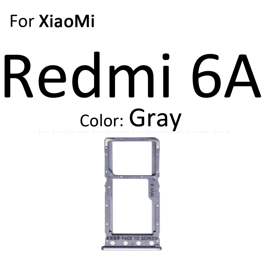 Высокое качество Micro SD/Sim карты лоток гнездо адаптер для XiaoMi Redmi S2 7A 6A Разъем Держатель Слот ридер контейнер запчасти