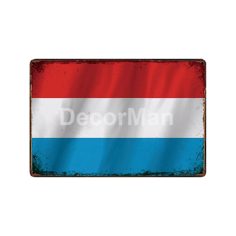 [DecorMan] Великобритания, Япония, Корея, Италия, Германия, Сингапур, флаг, металлическая табличка, знак на заказ,, роспись, декор бара, LT-1892 - Цвет: GLC-12207