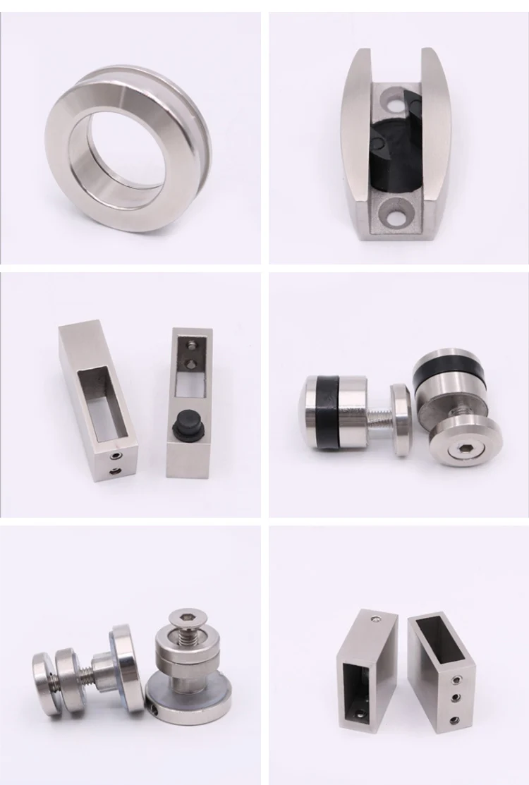 1 set Stainless Steel Shower Door Roller Bearing For Sliding Glass Door Electroplated Door Accessories for Shower Cabin Room