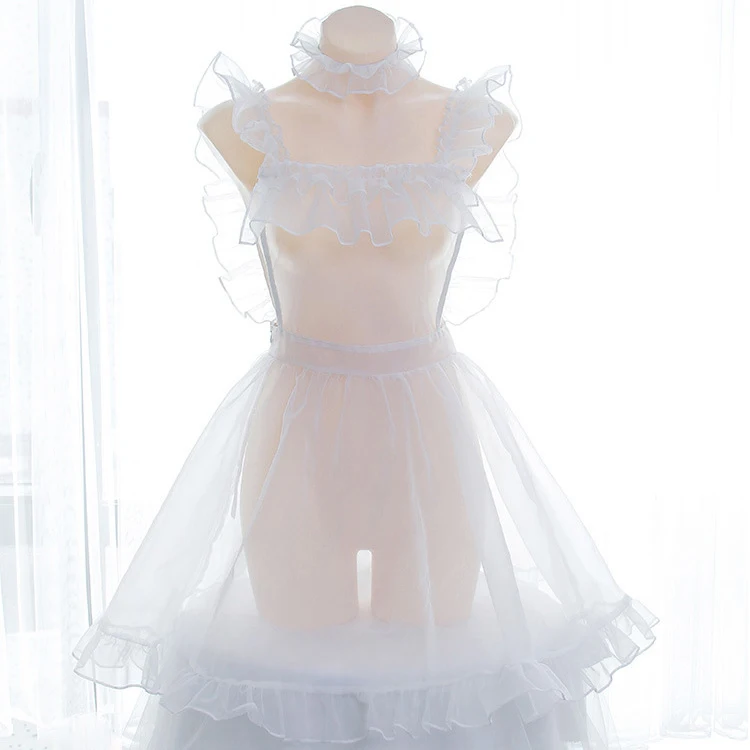 Красивое Прозрачное платье из органзы комбинезон на бретелях в стиле