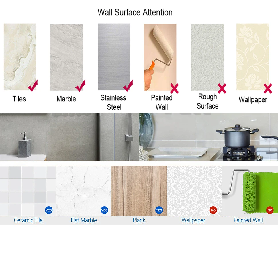 304 Stainless Steel Kitchen Bathroom Toilet Shelf Wall Mount Shower Adhesive Pad No Drill Organizer Shampoo Holder Rack 4