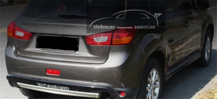 Car ABS Rear Bumper Protector Sill Plate Cover Trunk Guard Trim For Mitsubishi ASX 2013- Car Styling Bumper Protector