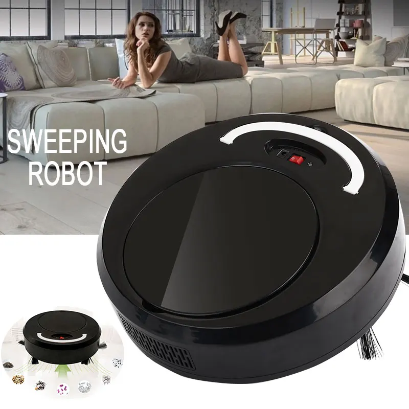 

Smart Vacuum Cleaner Auto Cleaning Robot Auto Sweeping Robot Rechargeable Brush 3in1 Carpet Mopping Home Appliance Household