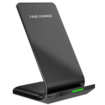 

Dual Coil Desktop Stand Wireless Charging 10W Fast Charging Mobile Phone Holder Stand Mount Phone Stand