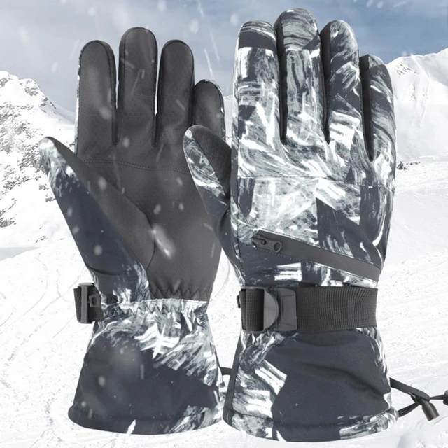 Guantes Térmicos de esquí para hombre y mujer, impermeables, cálidos, para  nieve, Snowboard, resistentes al desgaste, a prueba de viento, con pantalla  táctil - AliExpress