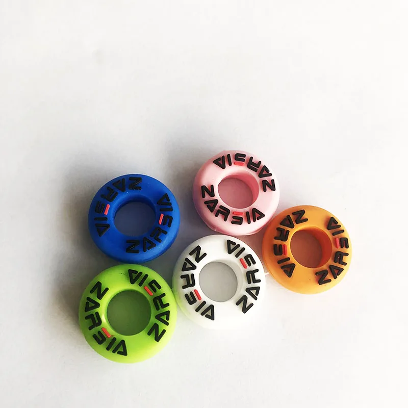 ZARSIA-gancho de forma larga para raqueta de tenis, Amortiguador de vibración, de silicona, 10 Uds.