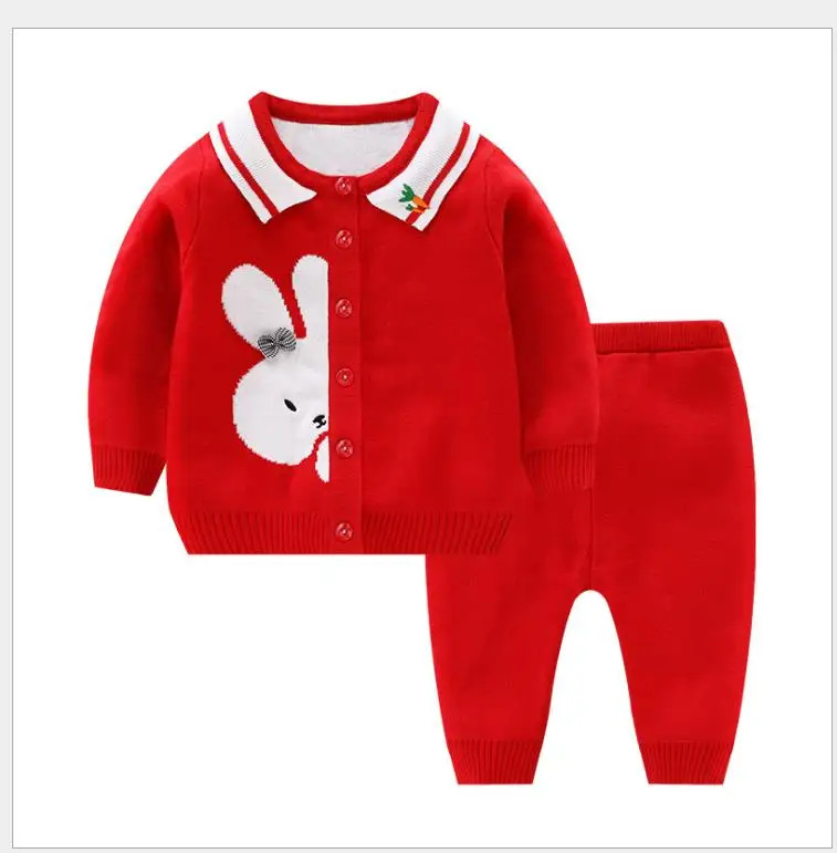 

spring and autumn sweater suit, newborn cardigan jacket, baby knitwear 9