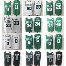 Мужская футболка Boston Gordon hayard Kyrie Al Horford Jayson Tatum Jaylen коричневый Пол Пирс Кевин Гарнетт Рей Аллен