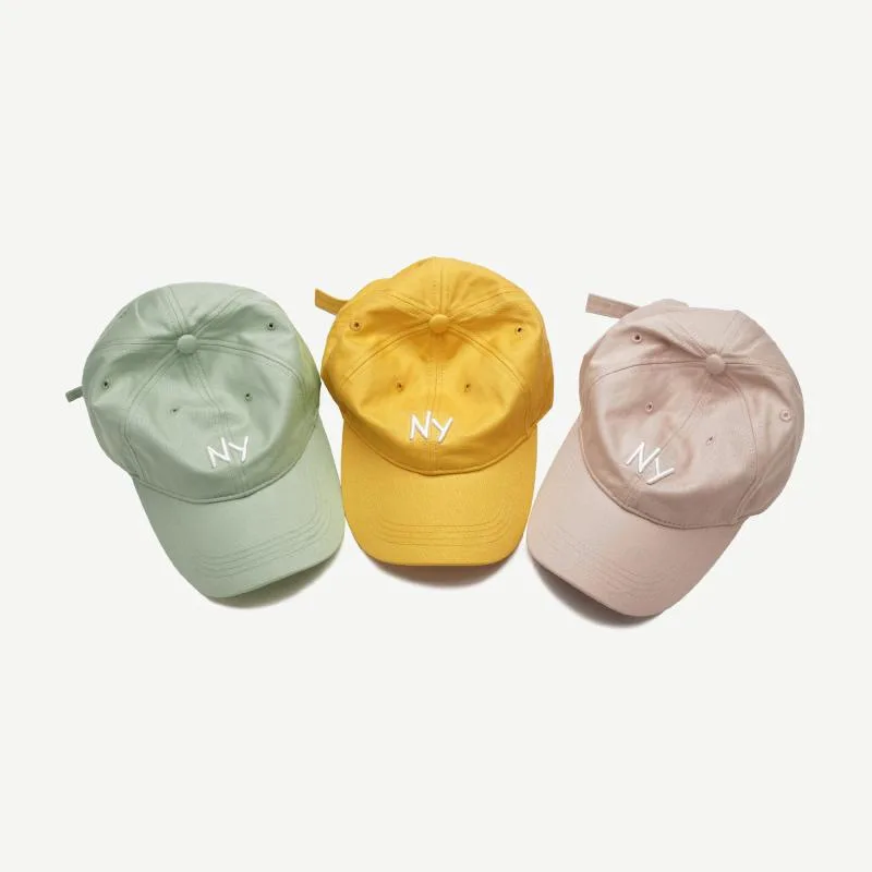 

Hat Female Summer Trendy Letters Embroidered Baseball Cap Men's Korean-style Couples Versatile Soft Top Brim Hat Students Topee
