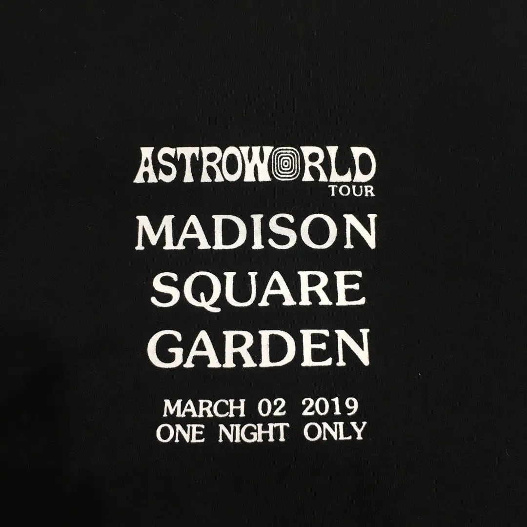 19ssTravis Скотт астромир MSG пламя Статуя Свободы Astrworld Футболка мужская уличная хип хоп астромир Футболка Топ футболки