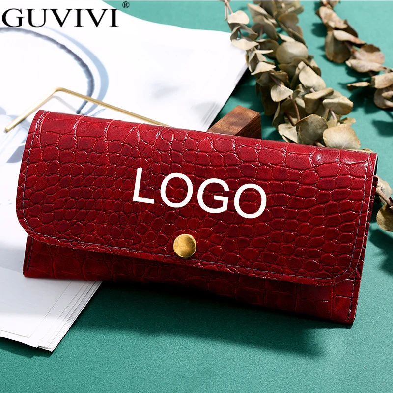 PU Leather Sunglasses Case Unisex Classic Fold-able Protector Support Customized Eyewear Bags Box | Аксессуары для одежды
