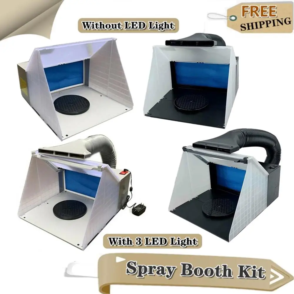 sistema de extracción filtro aerógrafo spray Booth bd-512 LED farbnebel ventilación por extracción 