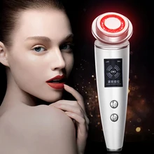EMS инструмент для красоты светодиодный светильник Фотон терапия Уход за кожей лица прибор для подтягивания лица EMS массажер