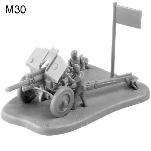 1/72 PAK40 M30 3D анти противотанковое орудие сборка модель строительные головоломки развивающая игрушка Подарки на день рождения - Цвет: M30