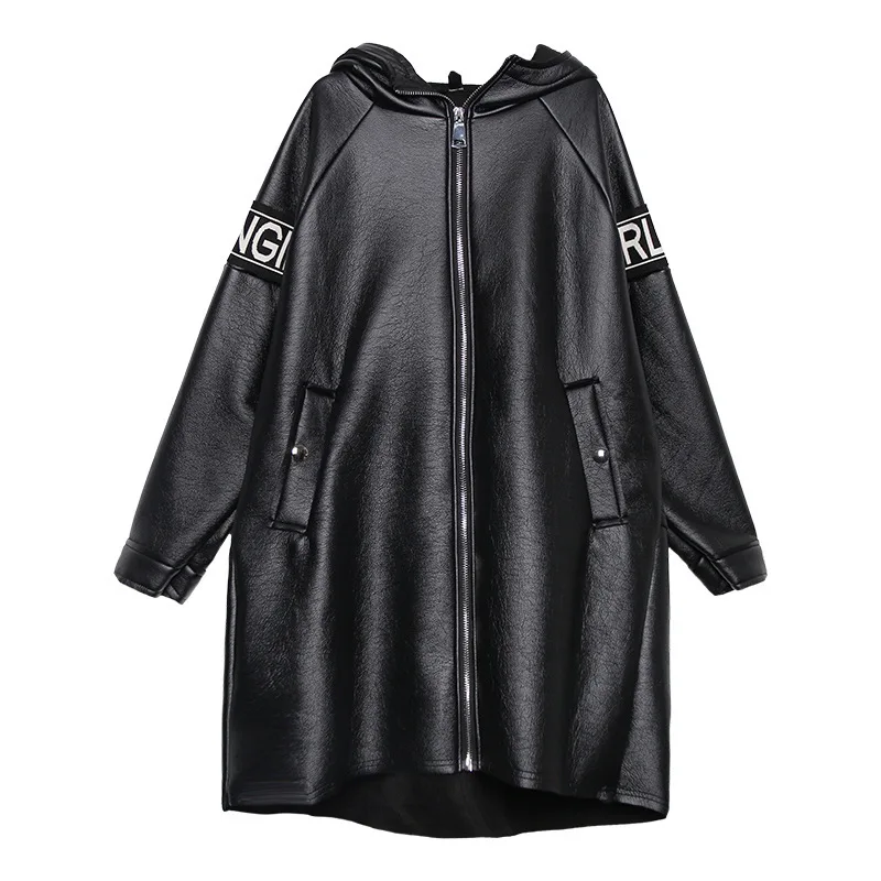 Max LuLu, модная Корейская женская зимняя меховая одежда, женские утепленные куртки из искусственной кожи с капюшоном, винтажные длинные пальто из искусственной кожи с принтом