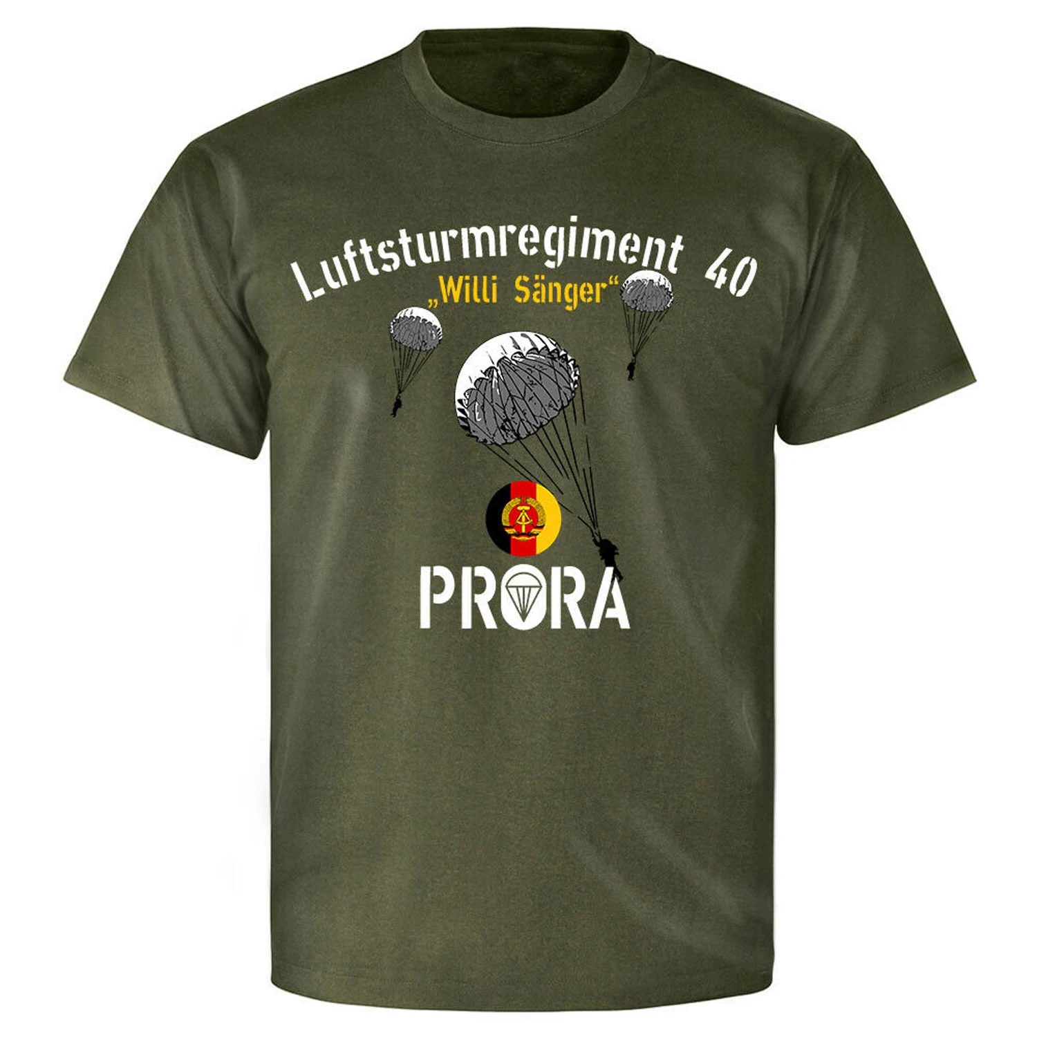 

Luftsturmregiment 40 Prora DDR KSK Parachutists Willi Sanger T-Shirt. Summer Cotton Short Sleeve O-Neck Mens T Shirt New S-3XL