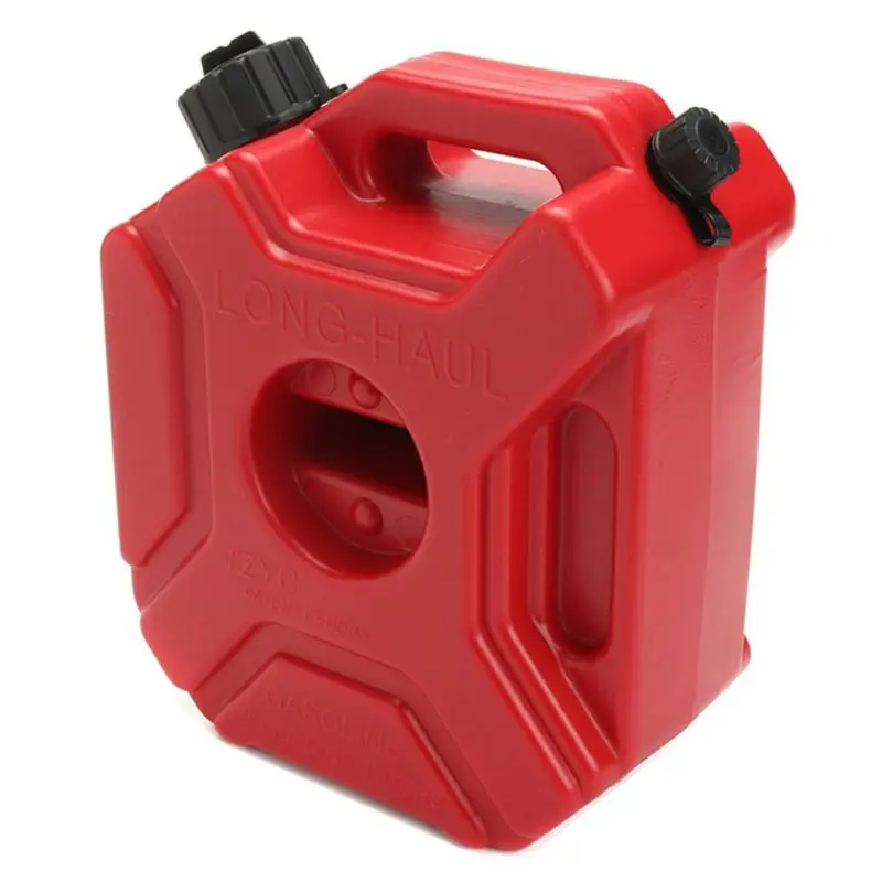 Motorcycle 3L Portable Jerry Can Gas Anti-static Plastic Car Fuel Tank Q9QD