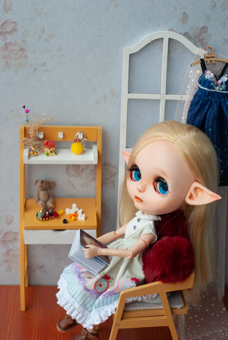 1/6 BJD Blyth куклы мебель DIY маленький макияж шкаф зеркало для макияжа куклы аксессуары Подарки для девочек
