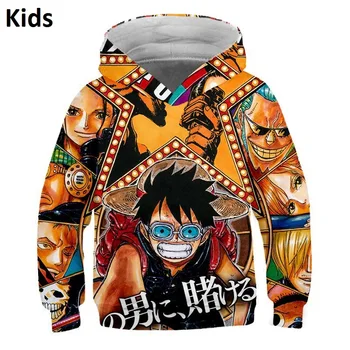 

2020 New Cartoon One Piece Anime Chlidren Cloth Set Kids 3d Print Hoodie Baby Girl Boy Hoodies Sweatshirts S-XXL 04