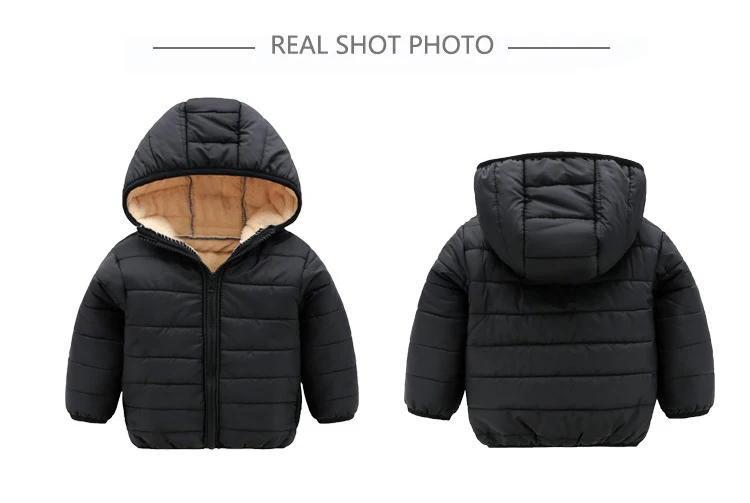 Куртки для маленьких мальчиков коллекция года, осенне-зимняя детская куртка теплое плотное пальто с капюшоном для девочек Детская верхняя одежда для маленьких мальчиков и девочек возрастом от 1 года до 8 лет