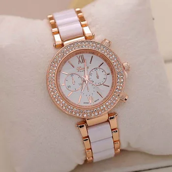 

2019 Fashion Full Steel Bracelet Watch Women Watches Rhinestone Watch Clock saat relogio feminino montre femme